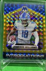 Jameson Williams [Gold] Football Cards 2022 Panini Mosaic Introductions Prices
