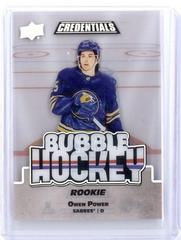 Owen Power [Rookie] Hockey Cards 2022 Upper Deck Credentials Bubble Hockey Prices