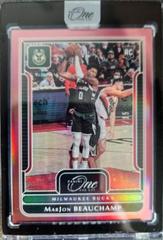 MarJon Beauchamp [Red] #103 Basketball Cards 2022 Panini One and One Prices