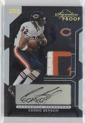 Cedric Benson [Jersey Signature Proof Gold] #13 Football Cards 2006 Playoff NFL Playoffs Prices