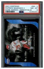 Patrick Mahomes II [Blue] #DH-2 Football Cards 2021 Panini Certified Dark Horses Prices