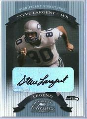 Steve Largent [Significant Signatures] Football Cards 2002 Panini Donruss Classics Prices