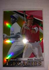 Mike Trout, Vladimir Guerrero [Gold Refractor] #FL-MT Baseball Cards 2021 Topps Finest Legacies Prices