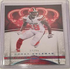 Corey Coleman [Light Blue] Football Cards 2017 Panini Crown Royale Prices