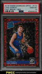 Luka Doncic [Fast Break Red] Basketball Cards 2018 Panini Donruss Optic Prices