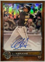 CJ Abrams [Orange] Baseball Cards 2022 Topps Chrome Ben Baller Autographs Prices
