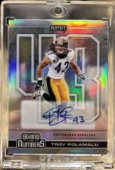 Troy Polamalu [Signature] #BTN-10 Football Cards 2020 Panini Playoff Behind the Numbers Prices