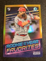 Brandon Marsh [Gold] #ROYF-3 Baseball Cards 2022 Bowman Rookie of the Year Favorites Prices