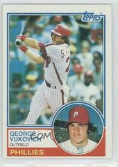 George Vukovich Baseball Cards 1983 Topps Prices