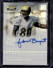 Antonio Bryant [Certified Autograph Refractor] #123 Football Cards 2002 Topps Finest Prices