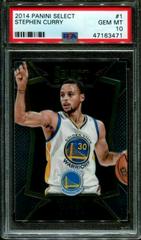 Stephen Curry #1 Basketball Cards 2014 Panini Select Prices
