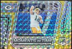 Aaron Rodgers [Gold] #MT-20 Football Cards 2023 Panini Mosaic Moments in Time Prices