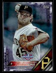Gerrit Cole [Purple Foil] #OD-163 Baseball Cards 2016 Topps Opening Day Prices