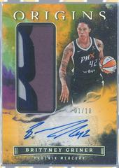 Brittney Griner [Gold] #JA-BGN Basketball Cards 2023 Panini Origins WNBA Jersey Autographs Prices