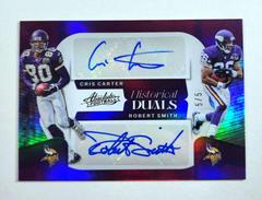 Cris Carter, Robert Smith [Purple] Football Cards 2022 Panini Absolute Historical Duals Prices