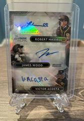 Victor Acosta, Robert Hassell, James Wood Baseball Cards 2022 Bowman Sterling Triple Refractor Autographs Prices