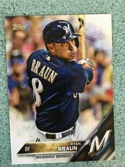 Ryan Braun [Swinging] #298 Baseball Cards 2016 Topps Prices