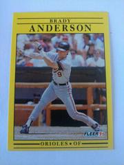 Brady Anderson #466 Baseball Cards 1991 Fleer Prices