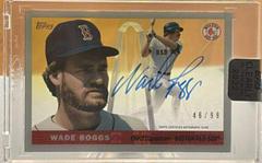 Wade Boggs #55RA-WB Baseball Cards 2022 Topps Clearly Authentic 1955 Reimagining Autographs Prices
