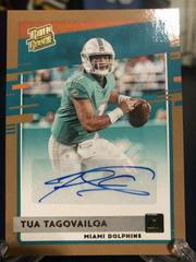 Tua Tagovailoa [Autograph Bronze] #302 Football Cards 2020 Panini Donruss Prices