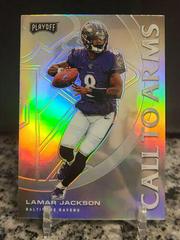 Lamar Jackson [Silver] #CA2 Football Cards 2020 Panini Playoff Call to Arms Prices