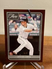 Steven Kwan [Bases Loaded] #122 Baseball Cards 2022 Panini Three and Two Prices
