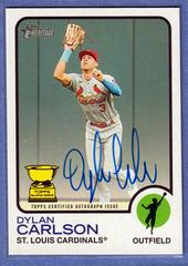 Dylan Carlson #ROA-DCN Baseball Cards 2022 Topps Heritage Real One Autographs Prices