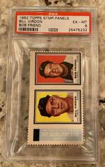 Bill Virdon [Bob Friend] Baseball Cards 1962 Topps Stamp Panels Prices