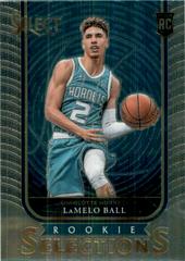 Lamelo Ball #1 Basketball Cards 2020 Panini Select Rookie Selections Prices