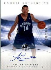 Andre Emmett Autograph #153 Basketball Cards 2004 SP Authentic Prices