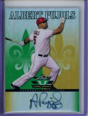 Albert Pujols [Yellow Autograph] Baseball Cards 2012 Leaf Valiant Prices