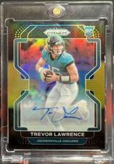 Trevor Lawrence [Signature Gold] Football Cards 2021 Panini Chronicles Prizm Black Prices