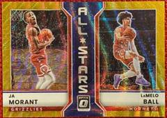 Ja Morant, LaMelo Ball [Gold Wave] #3 Basketball Cards 2022 Panini Donruss Optic All Stars Prices