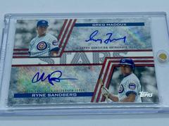 Greg Maddux, Ryne Sandberg #BSDA-MSA Baseball Cards 2023 Topps Stars Dual Autographs Prices