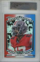 Chris Olave [Prismatic Red White Blue] Football Cards 2022 Leaf Portrait Metal Draft Prices