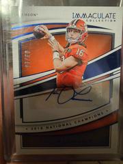 Trevor Lawrence #IC-TLA Football Cards 2022 Panini Immaculate Collegiate Champions Autographs Prices