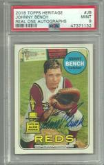 Johnny Bench #JB Baseball Cards 2018 Topps Heritage Real One Autographs Prices