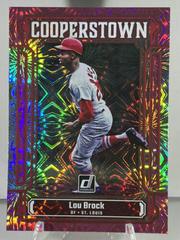 Lou Brock [Pink Fireworks] #CT2 Baseball Cards 2023 Panini Donruss Cooperstown Prices