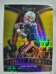 Cam Newton [Gold Prizm] Football Cards 2020 Panini Select Hot Stars Prices