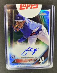 Julio Urias [Blue Refractor] #RA-JU Baseball Cards 2016 Topps Chrome Rookie Autographs Prices