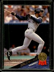 Gerald Williams [Uer Bernie Williams Pic] #130 Baseball Cards 1993 Leaf Prices