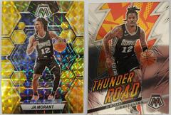 Ja Morant [Reactive Yellow] #11 Basketball Cards 2022 Panini Mosaic Thunder Road Prices