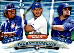 Rowdy Tellez, Vladimir Guerrero Jr., Harold Ramirez #TOR Baseball Cards 2018 Bowman Talent Pipeline Chrome Prices