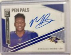 Marquise Brown [Blue Ink] #PP-MB Football Cards 2019 Donruss Elite Pen Pals Autographs Prices