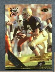 Rick Mirer [100 Stripe] #179 Football Cards 1993 Wild Card Prices