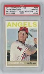 Josh Hamilton [With Bat Color Variation] #246 Baseball Cards 2013 Topps Heritage Prices