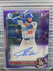 Alex De Jesus [Purple Refractor] #CPA-AD Baseball Cards 2022 Bowman Chrome Prospect Autographs Prices