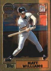 Matt Williams [1987 Reprint] #T126 Baseball Cards 2001 Topps Chrome Traded Prices