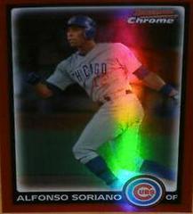 Alfonso Soriano [Refractor] #114 Baseball Cards 2010 Bowman Chrome Prices