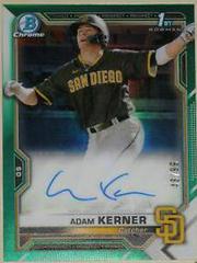 Adam Kerner [Green Refractor] #CPA-AK Baseball Cards 2021 Bowman Chrome Prospect Autographs Prices